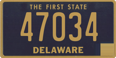 DE license plate 47034