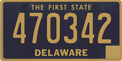 DE license plate 470342