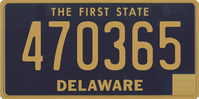 DE license plate 470365