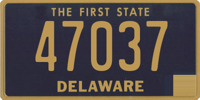 DE license plate 47037