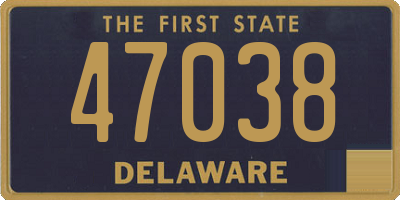 DE license plate 47038