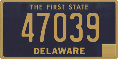 DE license plate 47039