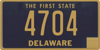 DE license plate 4704