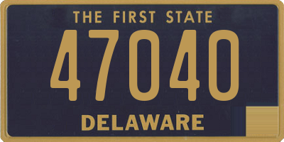 DE license plate 47040