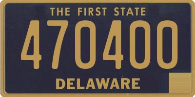 DE license plate 470400