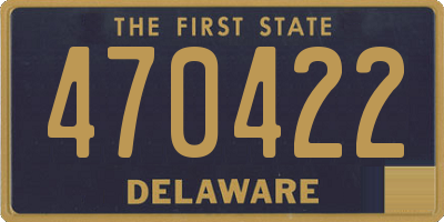 DE license plate 470422