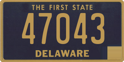 DE license plate 47043