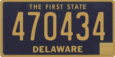 DE license plate 470434