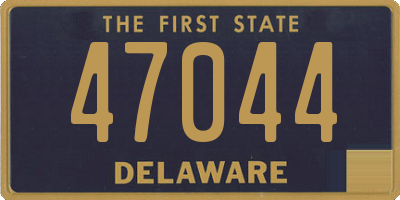 DE license plate 47044