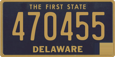 DE license plate 470455