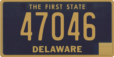 DE license plate 47046