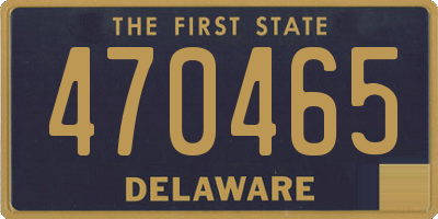 DE license plate 470465