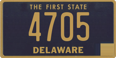 DE license plate 4705