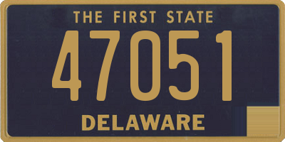 DE license plate 47051