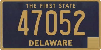 DE license plate 47052
