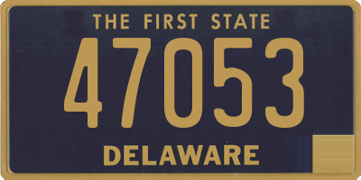 DE license plate 47053