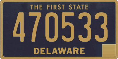 DE license plate 470533