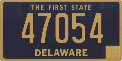 DE license plate 47054