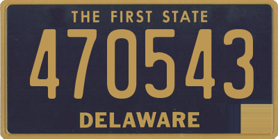 DE license plate 470543