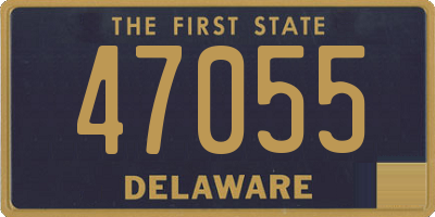 DE license plate 47055