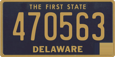 DE license plate 470563