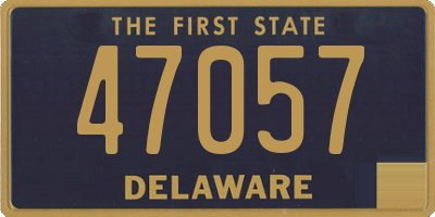 DE license plate 47057