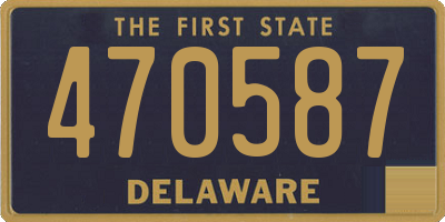 DE license plate 470587