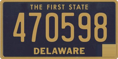 DE license plate 470598