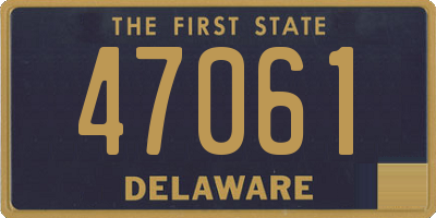 DE license plate 47061