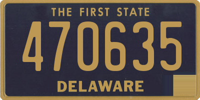 DE license plate 470635