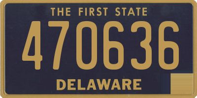 DE license plate 470636