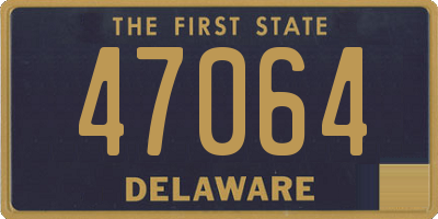 DE license plate 47064