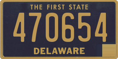DE license plate 470654