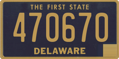 DE license plate 470670