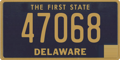 DE license plate 47068