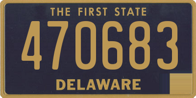 DE license plate 470683