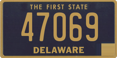 DE license plate 47069