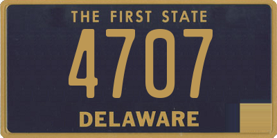 DE license plate 4707