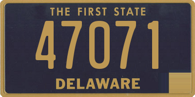 DE license plate 47071