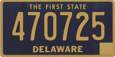 DE license plate 470725