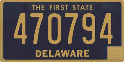 DE license plate 470794