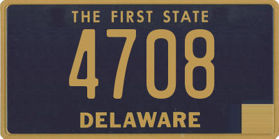 DE license plate 4708