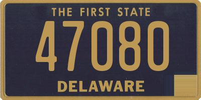 DE license plate 47080
