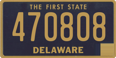 DE license plate 470808