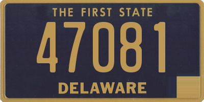 DE license plate 47081