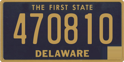 DE license plate 470810