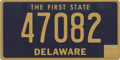 DE license plate 47082