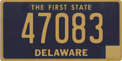 DE license plate 47083