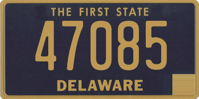 DE license plate 47085