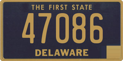 DE license plate 47086